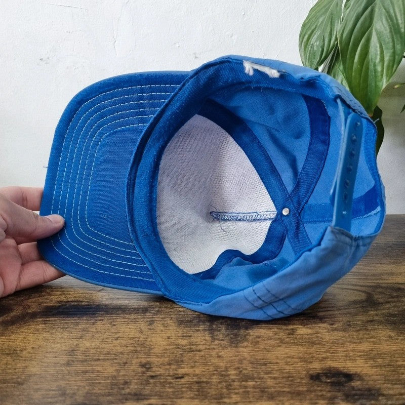 Vintage American Trucker Hat Snapback cap one size adjustable blue Murray Express football