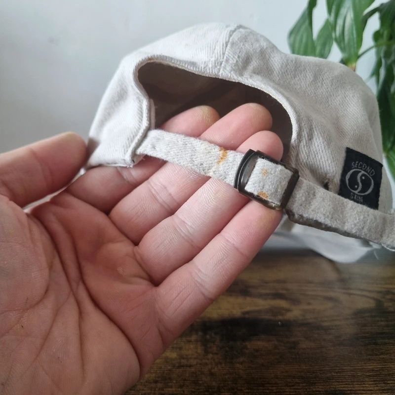 Vintage American baseball Hat Snapback cap one size adjustable cream helicopter hiking canada