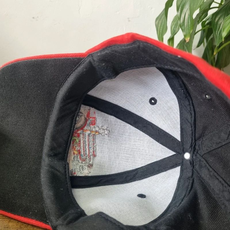 Vintage American Baseball Hat Snapback cap one size adjustable black red dragon fire racing