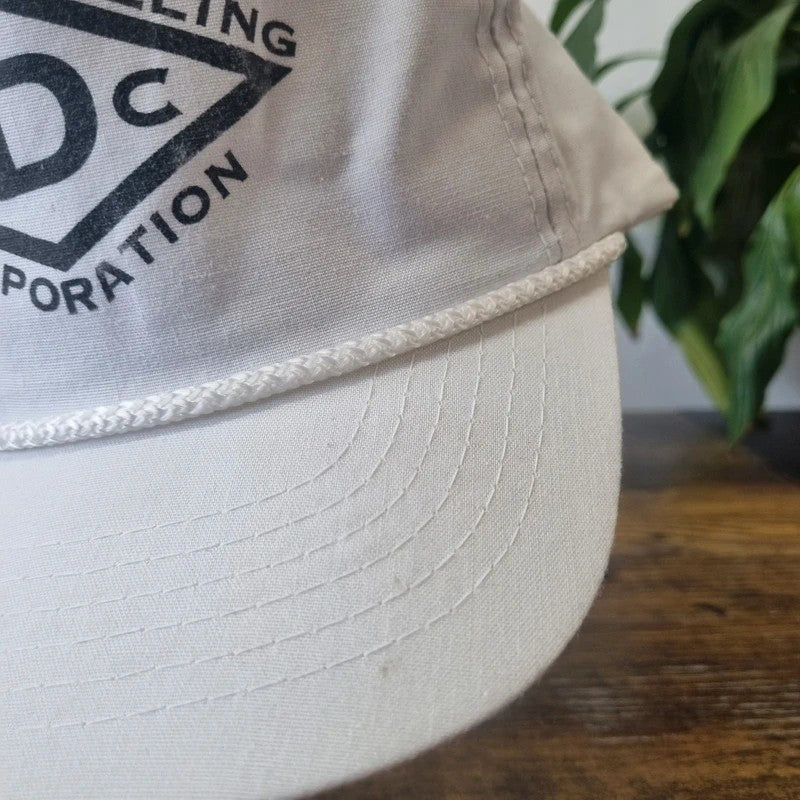 Vintage American Trucker Hat Snapback cap one size adjustable white diamond drilling