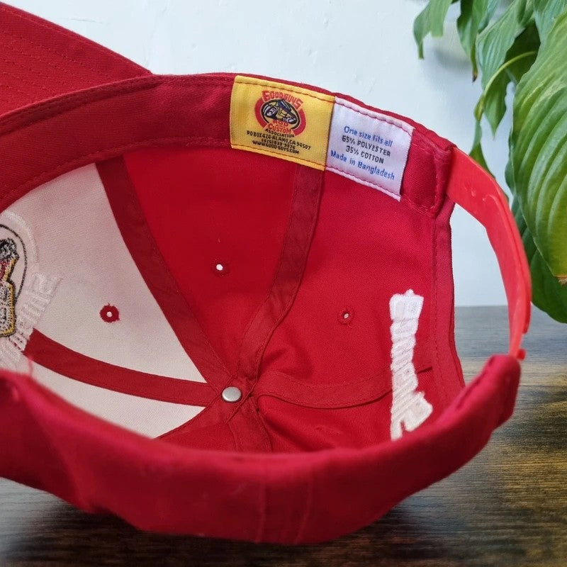 Vintage American Baseball Hat Snapback cap one size red good guys member car