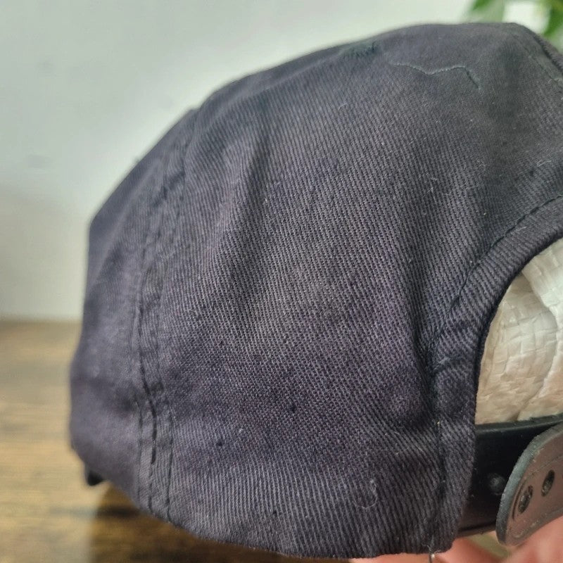 Vintage American Trucker Hat Snapback cap one size adjustable faded black GE supply
