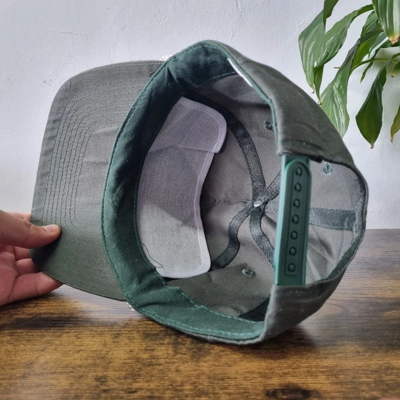 Vintage American Trucker Hat Snapback cap one size adjustable green HV 02 lion