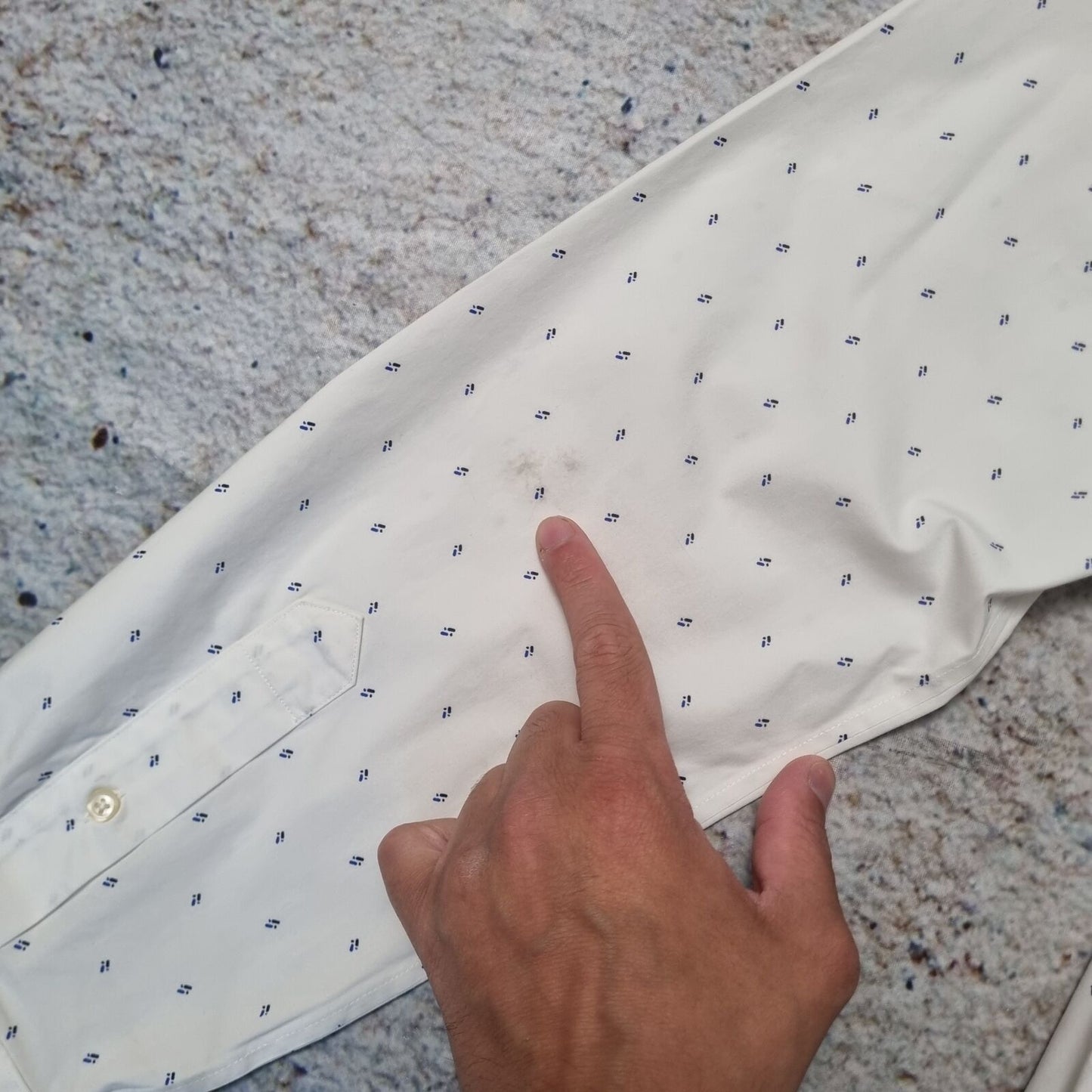 Ralph Lauren DRESS SHIRT EASY CARE (READ DESC.) - White - Size 17 36/37 L