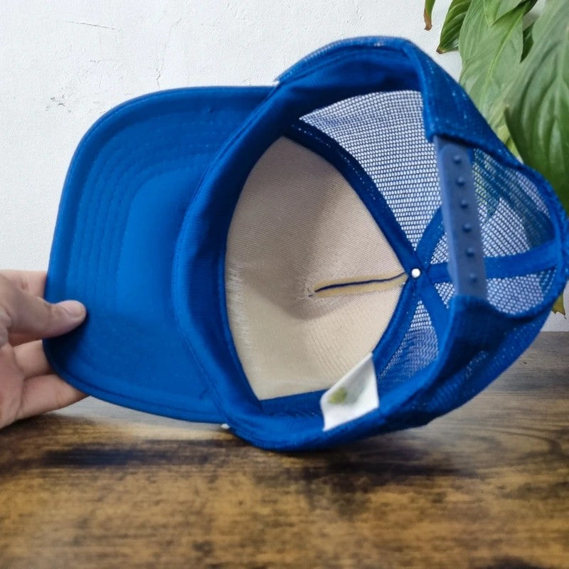 Vintage American Trucker Hat Snapback cap one size adjustable blue Hawaii 93