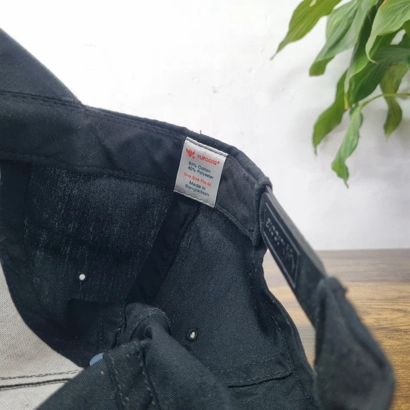 Vintage American Trucker Hat Snapback cap one size adjustable black atc construction service