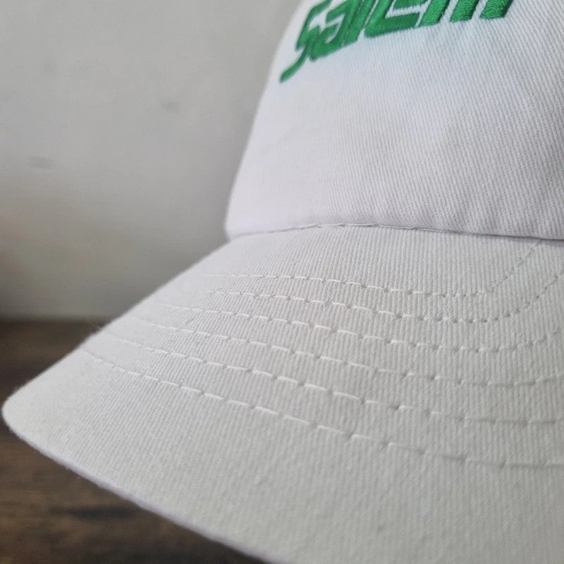Vintage American Trucker Hat Snapback cap one size adjustable white Salem