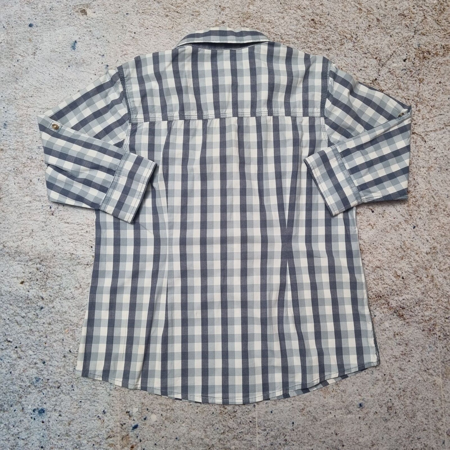 Carhartt SHIRT 3/4 SLEEVE WOMENS CHECK - Blue - Size L