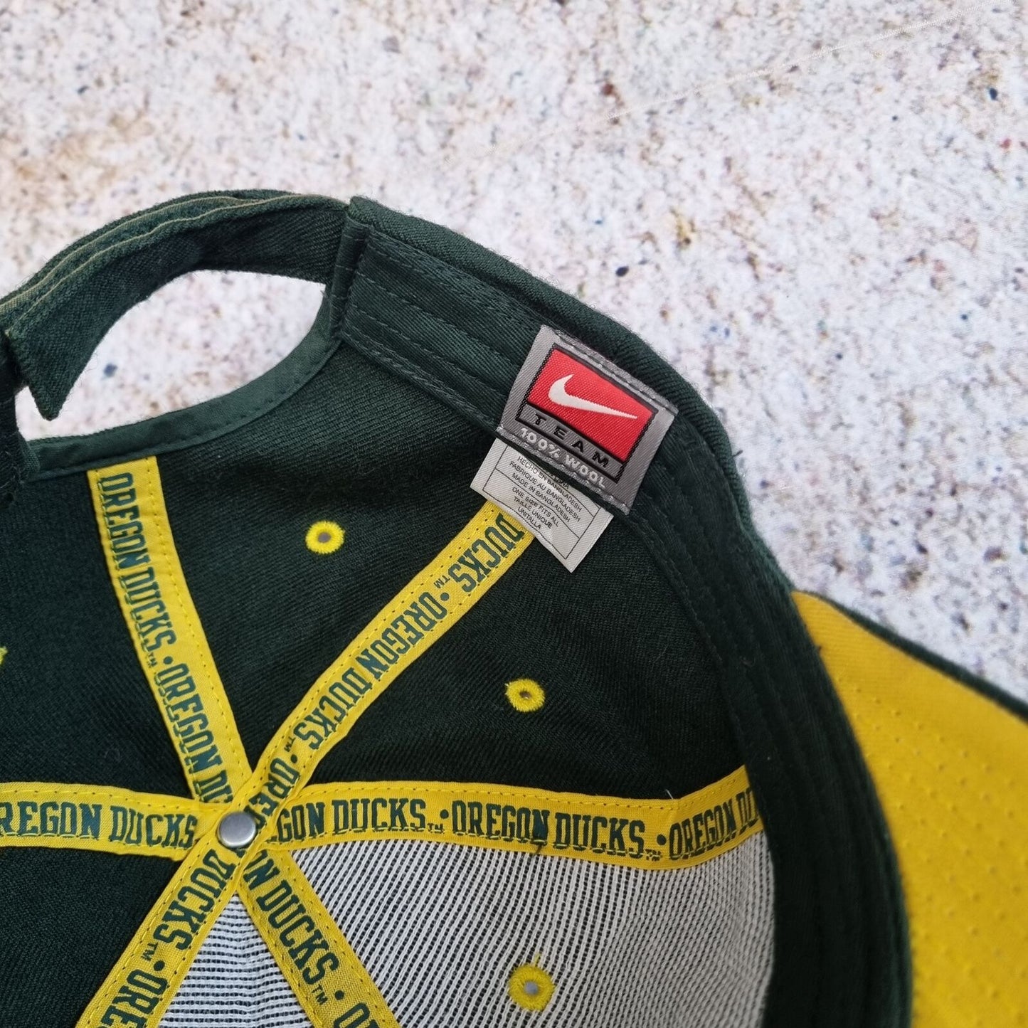 NIKE TEAM OREGON DUCKS SNAPBACK CAP RETRO - Green - One Size