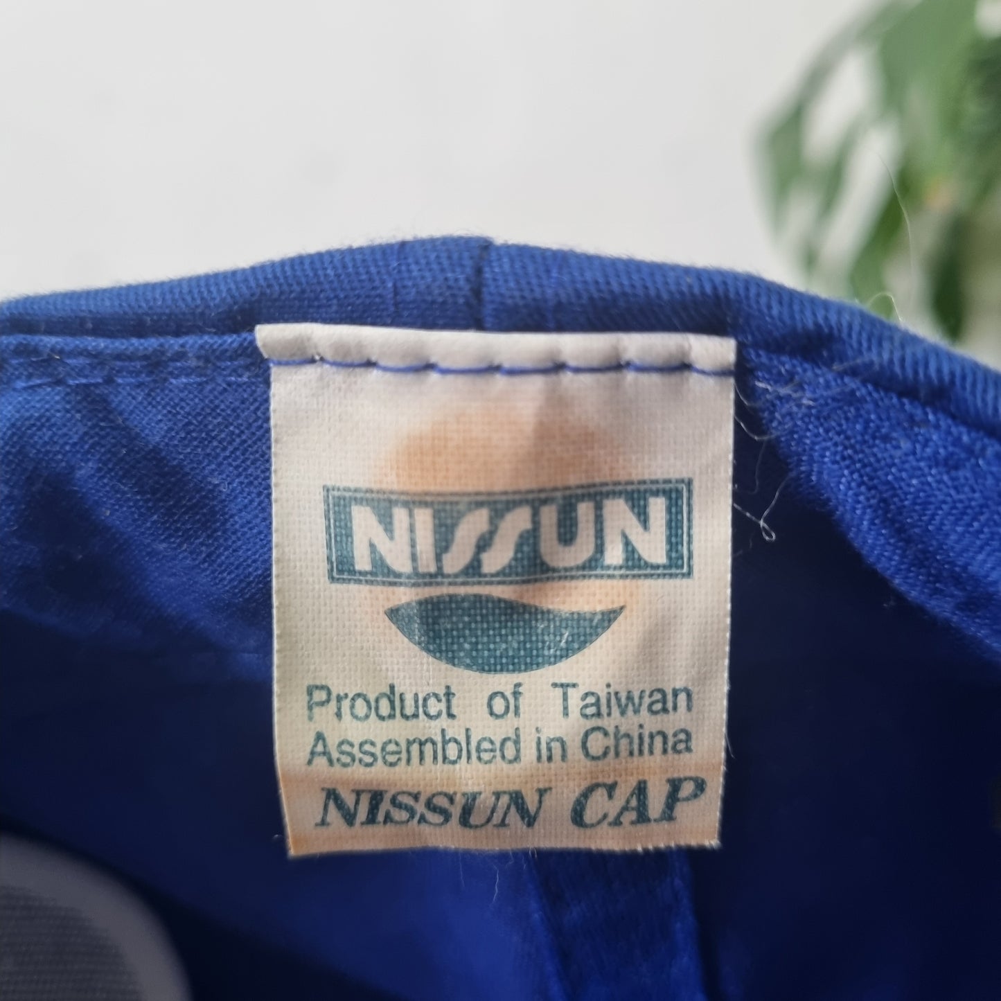 Vintage American Trucker Hat Snapback cap one size adjustable blue