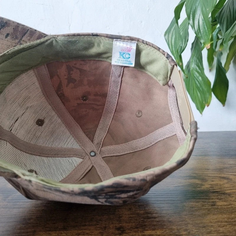 Vintage American Baseball Hat Snapback cap one size timberlake welding realtree camo khaki green