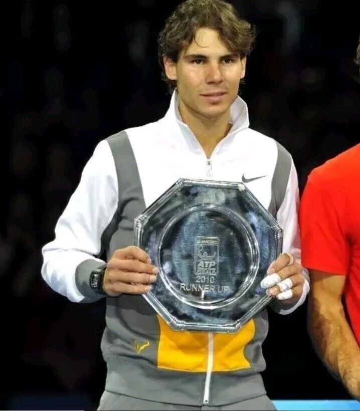 Nike Rafa Nadal 2010 World Tour Jacket, Size XL White Yellow Grey