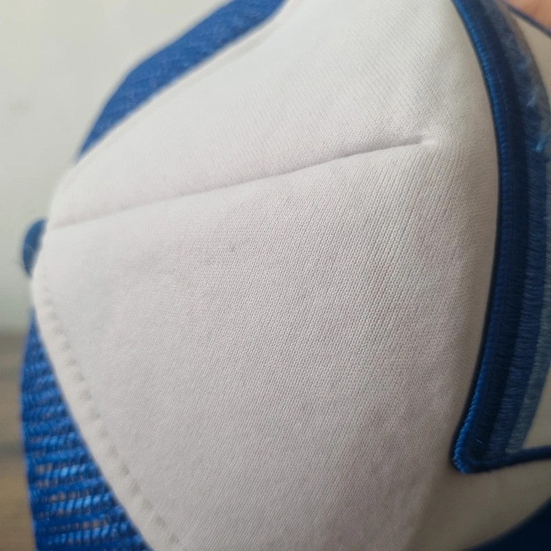 Vintage American Trucker Hat Snapback cap one size adjustable blue white De Zurik