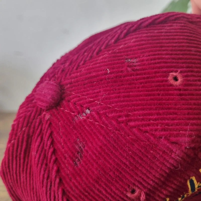 Vintage American Baseball Hat Snapback cap one size adjustable burgundy Jack's style