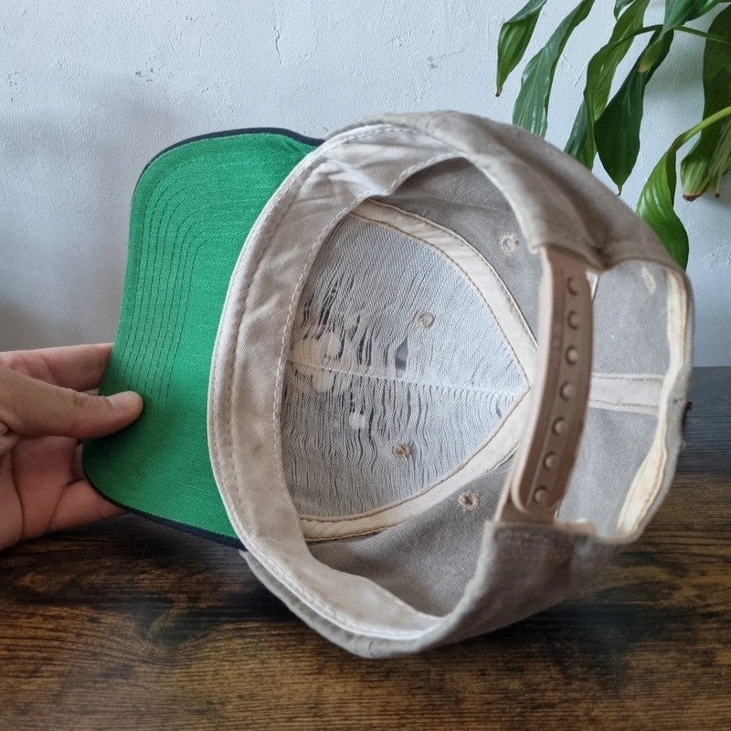 Vintage Mickey Baseball Hat Snapback cap one size adjustable beige black