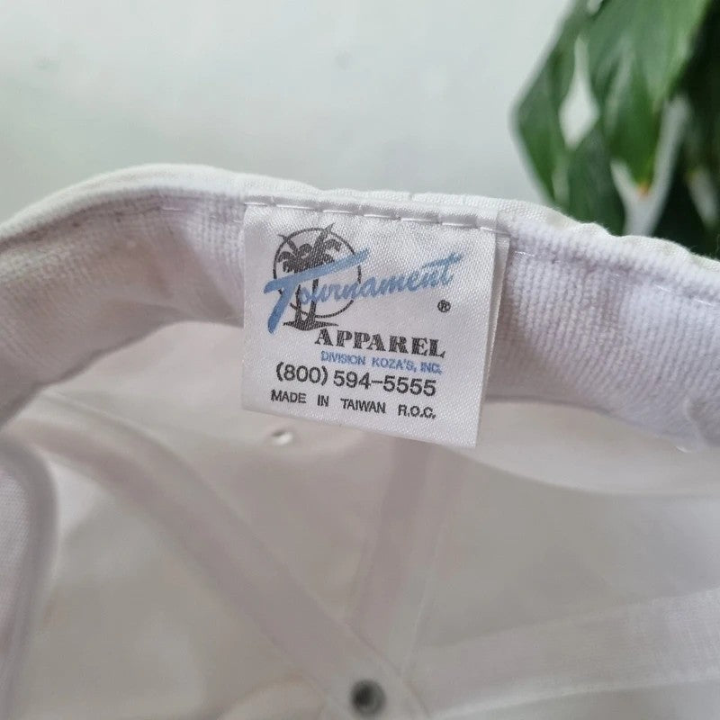 Vintage American Trucker Hat Snapback cap one size adjustable white Kitz valves