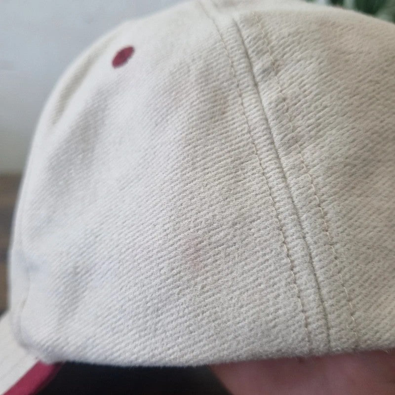 Hard Rock cafe stockholm Baseball Hat Snapback cap one size adjustable beige red