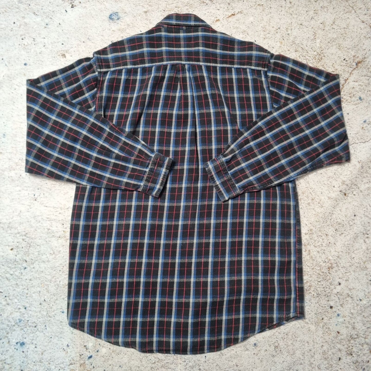 Carhartt FLANNEL SHIRT CHECK TALL FIT - Black - Size L