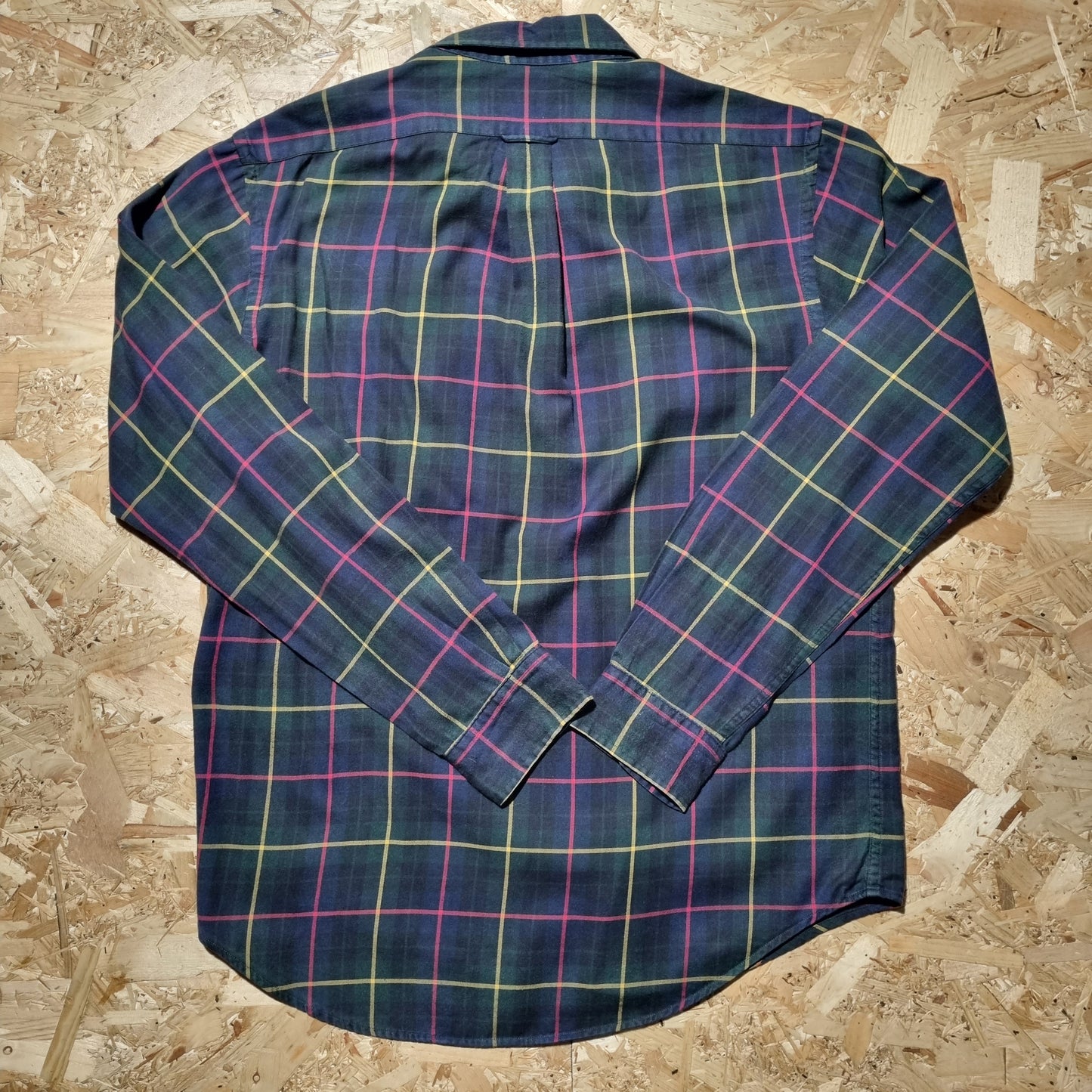 Ralph Lauren Oxford Shirt Check Tartan- Size M - Red Green