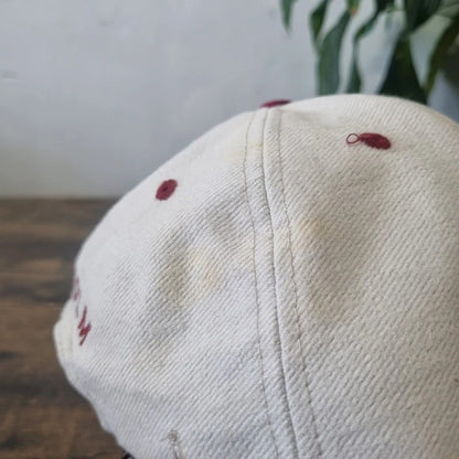 Hard Rock cafe stockholm Baseball Hat Snapback cap one size adjustable beige red