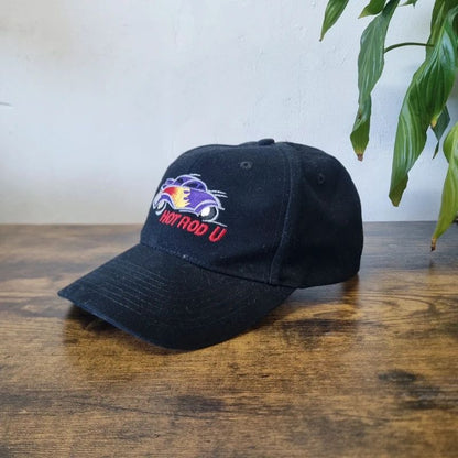 Vintage American baseball Hat Snapback cap one size adjustable black hot rod