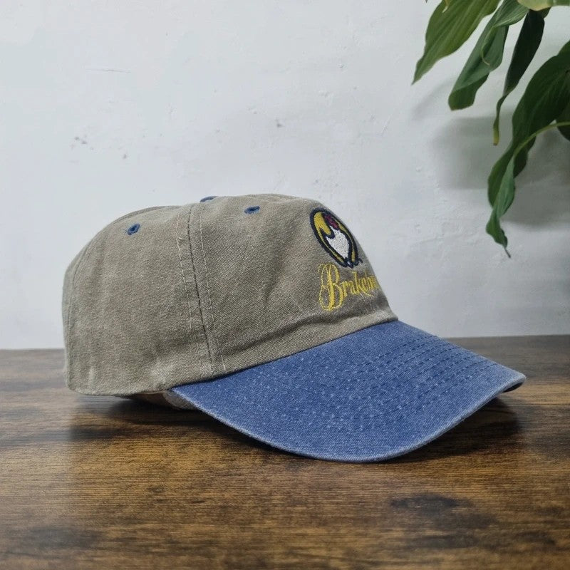 Vintage American Baseball Hat Snapback cap one size adjustable khaki blue breakbush chicken