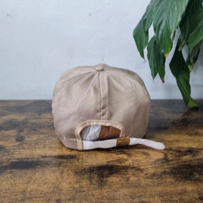 Vintage American Trucker Hat Snapback cap one size adjustable beige golfers roundup golf