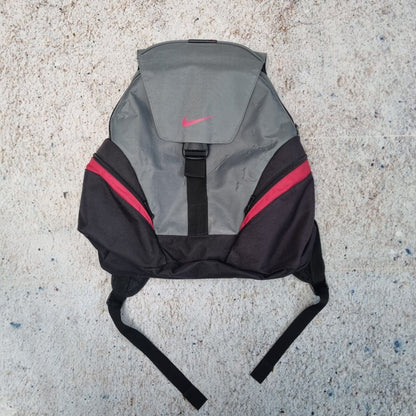 2000s Nike Backpack Rare Y2K Youth Size / Kids Black Grey