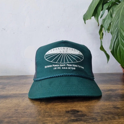 Vintage American Baseball Hat Snapback cap one size adjustable green farm equipment