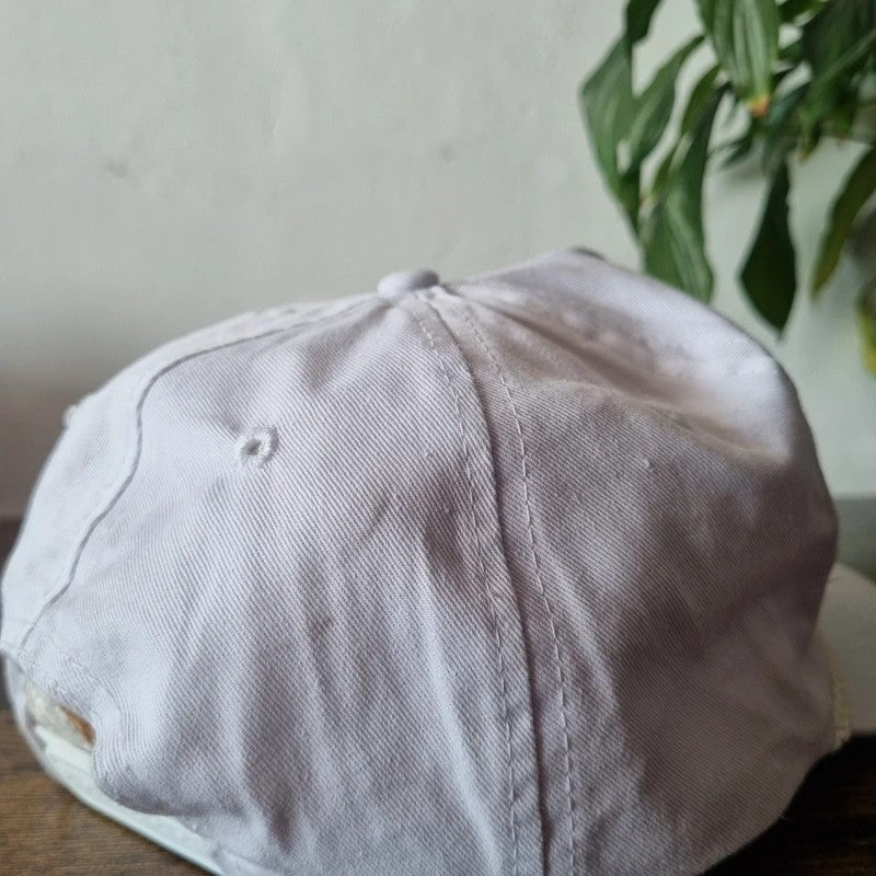 Vintage American Trucker Hat Snapback cap one size adjustable white power centre