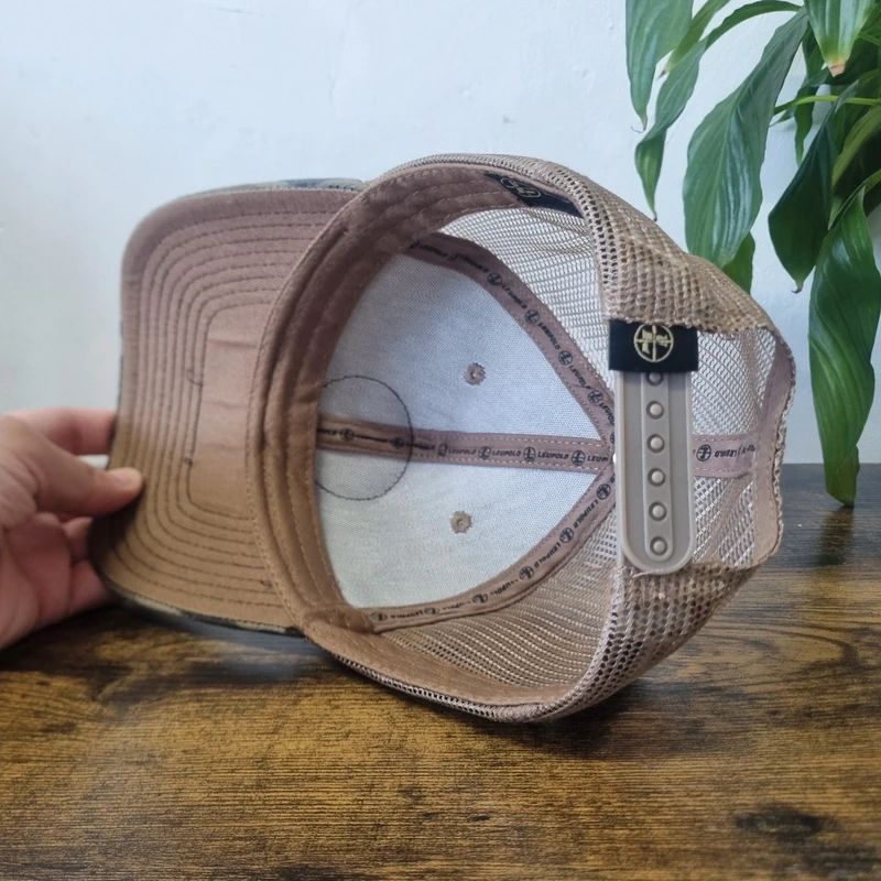 Vintage American Baseball Hat Snapback cap one size adjustable khaki green bottomland camo
