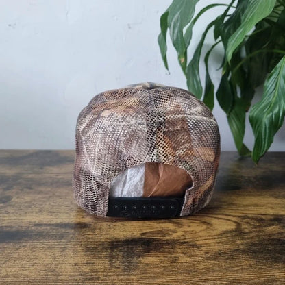 Vintage American Baseball Hat Snapback cap one size adjustable khaki brown Realtree sevenson