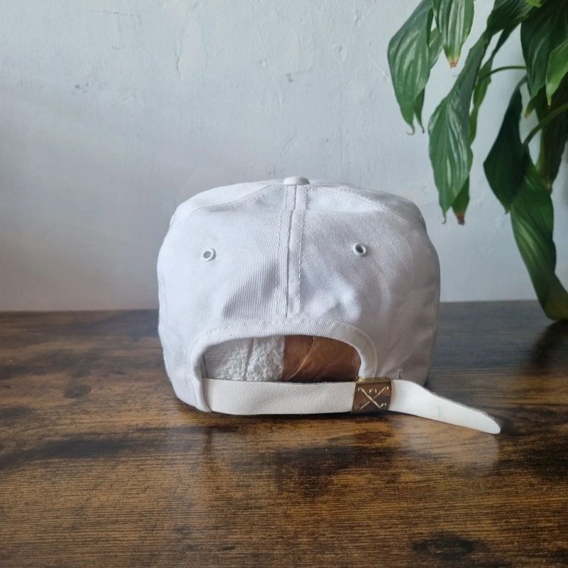 Vintage American Trucker Hat Snapback cap one size adjustable white Hughes