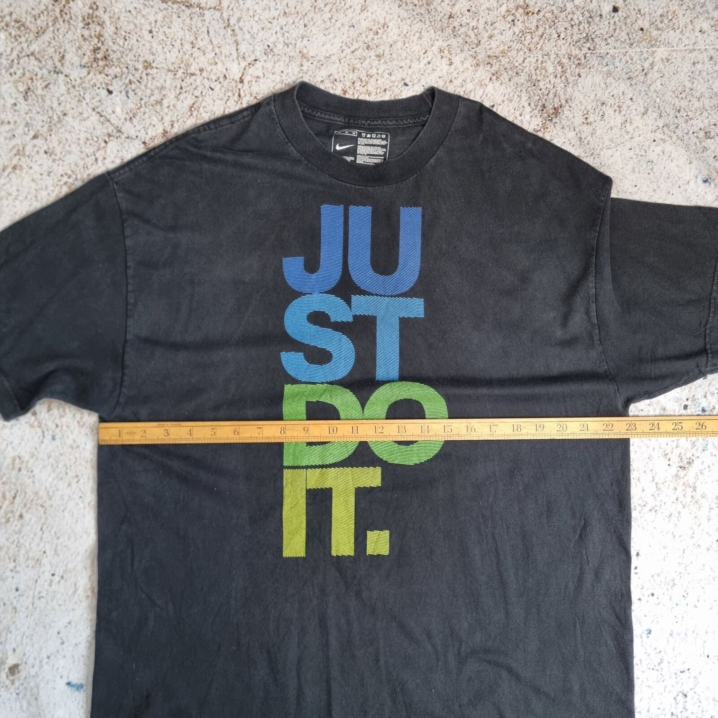 nike JUST DO IT  T SHIRT GRAPHIC Y2K RETRO - Black - Size XL