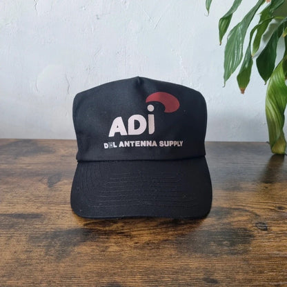 Vintage American Trucker Hat Snapback cap one size adjustable black Adi antenna supply