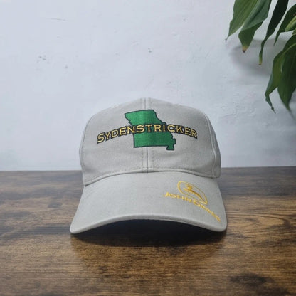 Vintage John Deere Baseball Hat Snapback cap one size adjustable grey
