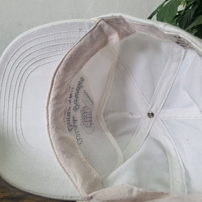 Vintage American Trucker Hat Snapback cap one size adjustable white Atlas Powder