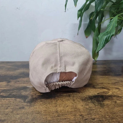 Vintage American Baseball Hat Snapback cap one size adjustable Purdue beige