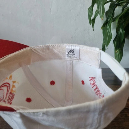 Vintage American baseball hat Snapback cap one size adjustable empire state games red white