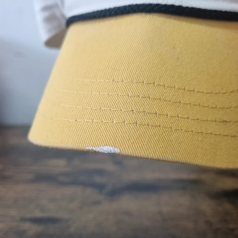 Vintage American Trucker Hat Snapback cap one size white yellow cozumel island mexico