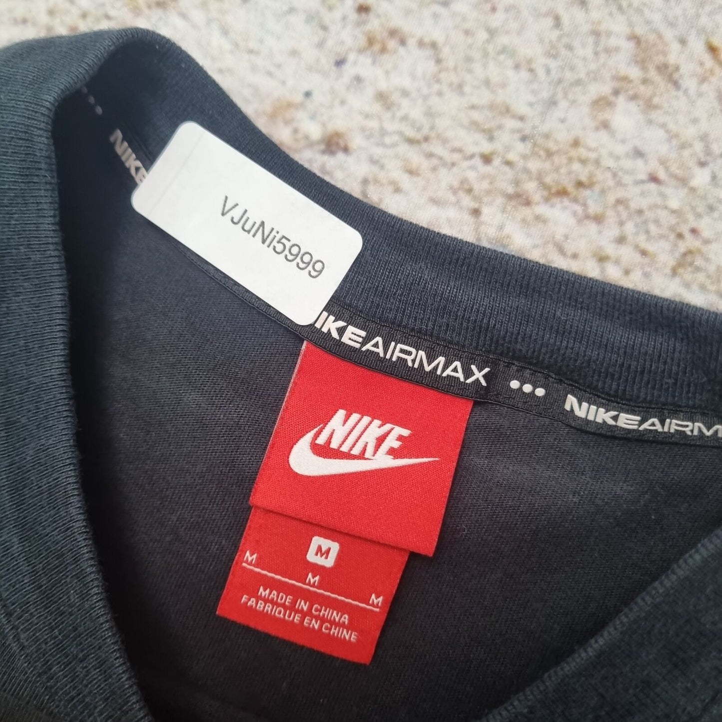 Nike SWEATSHIRT AIR MAX LONG SLEEVE TOP MENS - Black - Size M