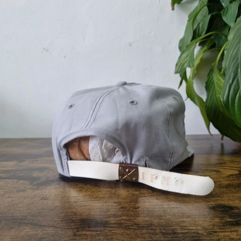 Vintage American Trucker Hat Snapback cap one size adjustable grey farming feed