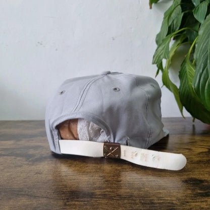Vintage American Trucker Hat Snapback cap one size adjustable grey farming feed