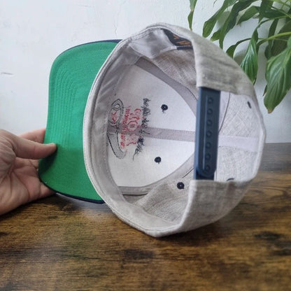 Vintage American baseball Hat Snapback cap one size adjustable grey pop warner football