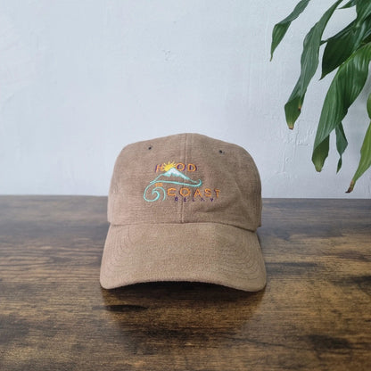 Vintage American baseball Hat Snapback cap one size adjustable brown hood to coast