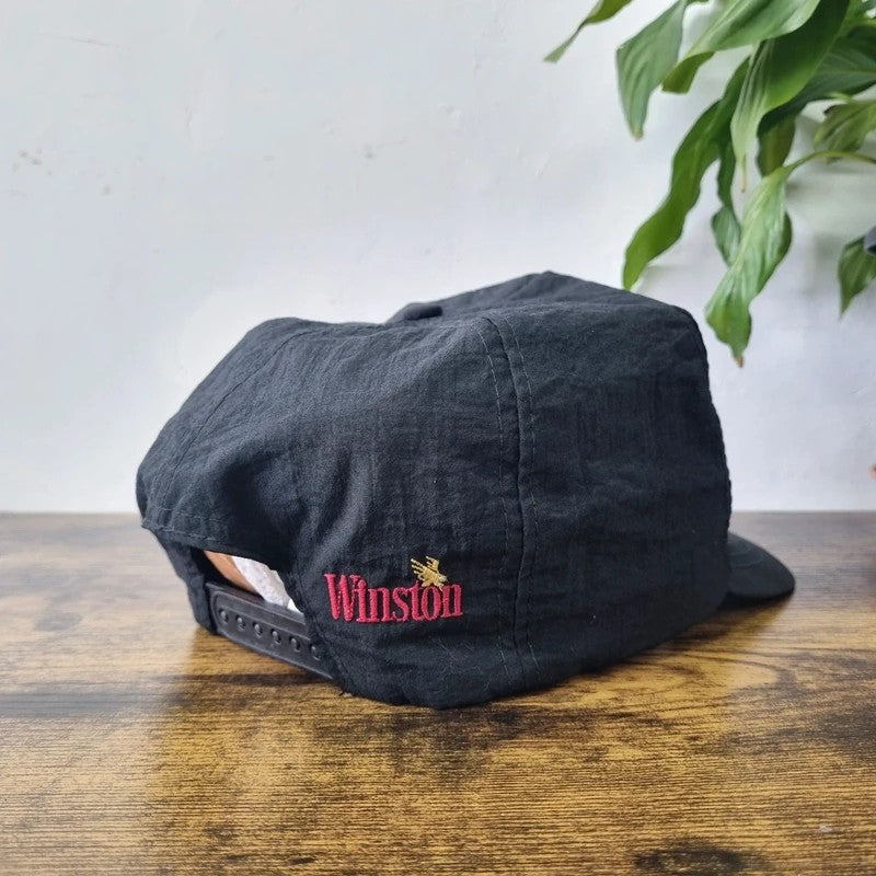 Vintage American Trucker Hat Snapback cap one size adjustable black the Wrap winston