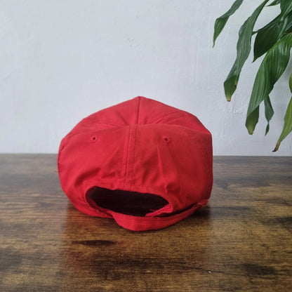 Vintage American Trucker Hat Snapback cap one size adjustable red schiller