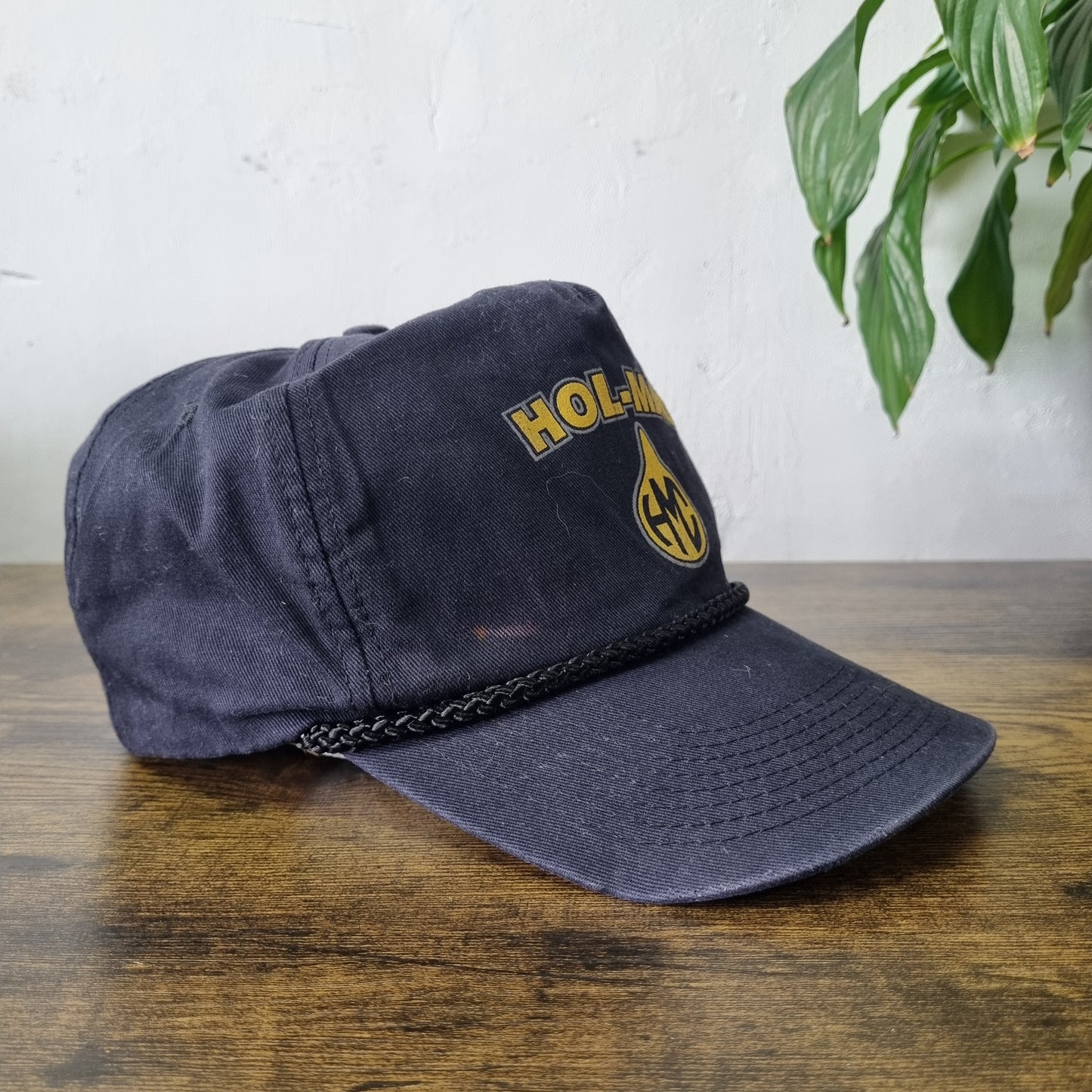 Vintage American Trucker Hat Snapback cap one size adjustable black Hol Mac