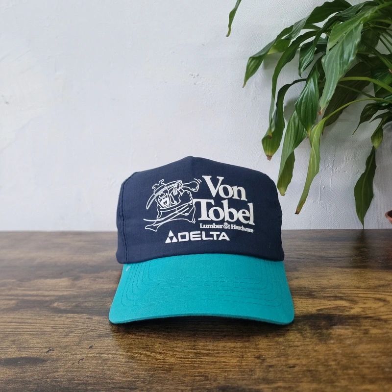 Vintage American baseball Hat Snapback cap one size adjustable delta airlines navy blue