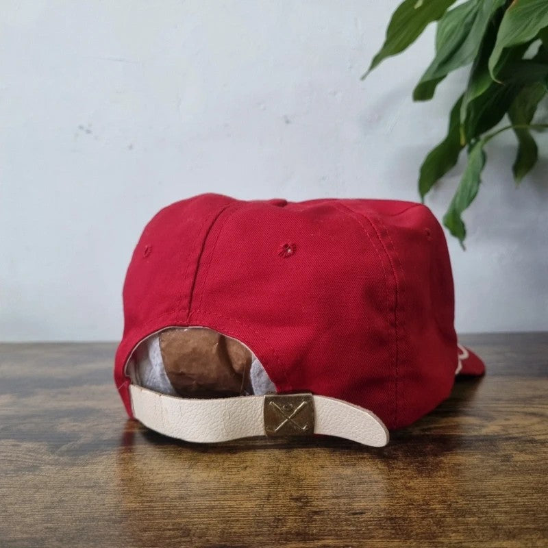Vintage American Trucker Hat Snapback cap one size adjustable red state farm insurance